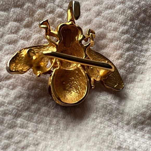 Queen bee gold Enamel and ruby small belt buckles ? main image 4